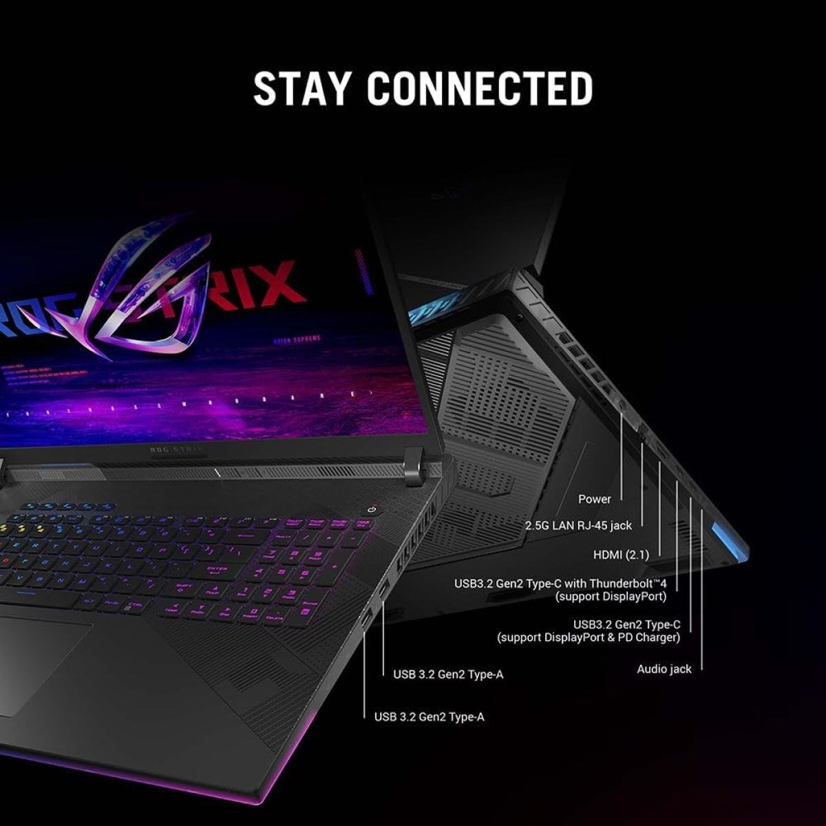 New Laptop ROG Strix SCAR 16 | Intel Core i9-14900HX RTX 4080 32GB DDR5 16" QHD+ 240Hz with ROG backpack & ROG Gladius III Mouse | Off Black - Image 3