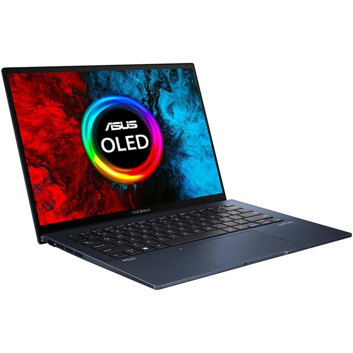 Laptop ASUS Zenbook 14 OLED, Intel® Core™ i5-1240P 12Gen, 8GB DDR4, 512GB SSD, Iris Xe, 14" OLED (WQXGA+), Windows 11 home, Ponder Blue