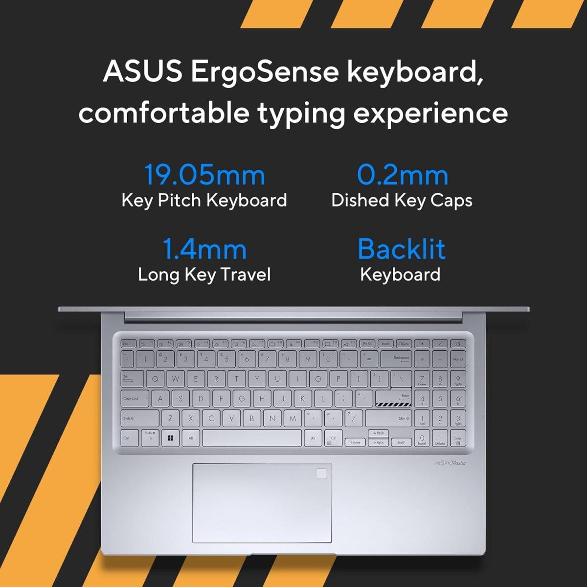 Laptop ASUS Vivobook 15X OLED Intel Core™ i5-1335U 10-Cores Processor 16GB DDR4 15.6" FHD Anti-glare display With Windows 11 Home - Cool Silver - Image 8