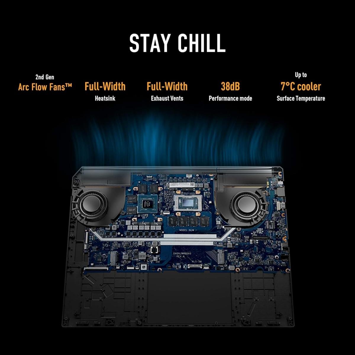 Laptop ASUS TUF Gaming A16 AMD Ryzen AI 9 HX 370 5.1GHz Processor XDNA™ NPU up to 50TOPS NVIDIA GeForce RTX 4060 8GB GDDR6 (233 AI TOPs) 16" FHD+ 144Hz - Jaeger Gray - Image 3