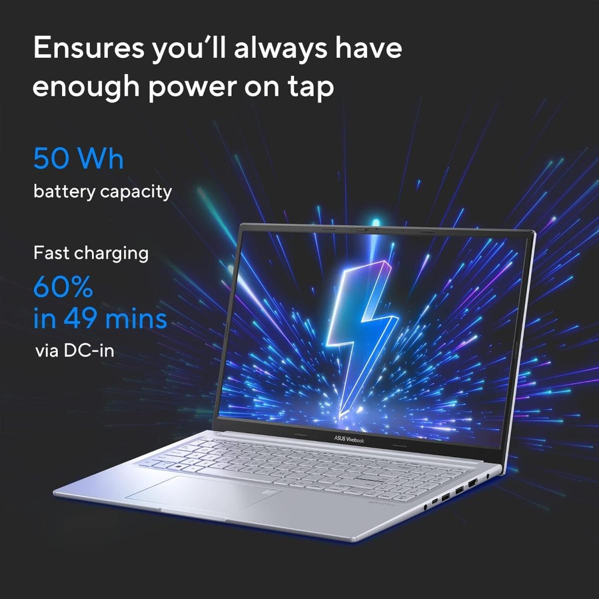 Laptop ASUS Vivobook 15X OLED Intel Core™ i5-1335U 10-Cores Processor 16GB DDR4 15.6" FHD Anti-glare display With Windows 11 Home - Cool Silver - Image 9
