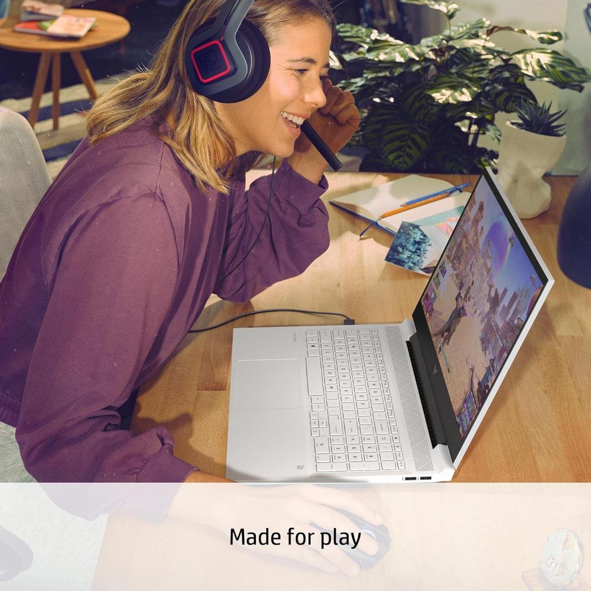 HP Victus Gaming Laptop 16-r1011ne 14th Gen Intel Core™ i7-14650HX Highest-Performance Processor, NVIDIA GeForce RTX™ 4050 6GB GDDR6 GPU 16.1" 144Hz FHD - Ceramic white - Image 5