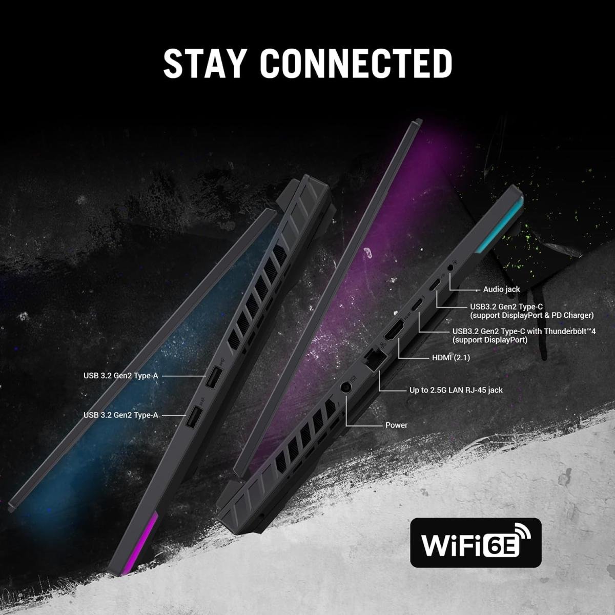 Laptop 2024 ASUS ROG Strix G18, Intel® Core™ i9-14900HX 24-Cores NVIDIA RTX 4080 12GB GDDR6, 18" 2.5K, 240Hz - ECLIPSE GRAY | 14th Generation - Image 4