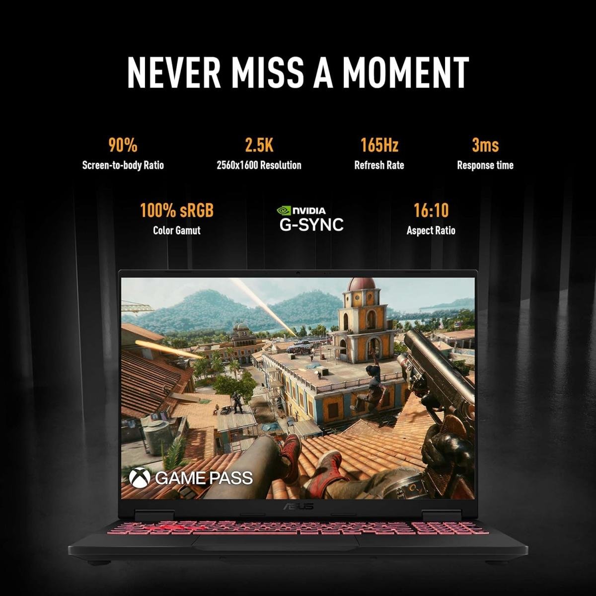 Laptop ASUS TUF Gaming A16 AMD Ryzen AI 9 HX 370 5.1GHz Processor XDNA™ NPU up to 50TOPS NVIDIA GeForce RTX 4060 8GB GDDR6 (233 AI TOPs) 16" FHD+ 144Hz - Jaeger Gray - Image 6