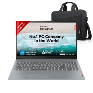 Laptop Lenovo IdeaPad Slim 3 12th Gen Intel Core i5-12450H, 8GB DDR5 512GB SSD 15.6" (39.6cm) FHD  300 Nits Thin & Light Laptop with Lenovo Toploader