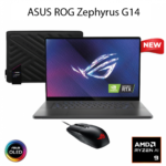 NEW (2024) Laptop ROG Zephyrus G14 | AMD Ryzen 9 8945HS Processor RTX™ 4060 14" 120Hz 3K OLED HDR 500NITS ROG Zephyrus Sleeve ROG Impact Gaming Mouse