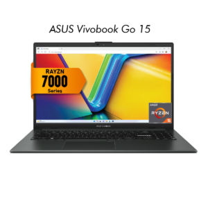 Laptop ASUS Vivobook Go 15, AMD Ryzen™ 5 7520U, 8GB LPDDR5, 512GB SSD, 15.6" FHD, Wi-fi 6E - Black