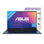 Laptop ASUS Vivobook 15, Intel Core i3-1315U, 12 GB DDR4 (Customized), 256GB SSD 15.6" FHD, Quiet Blue Thin and Light - 13th Generation