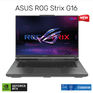 NEW 2024 Gaming Laptop ASUS ROG Strix G16, Intel Core i7-13650HX RTX™ 4060 8GB DDR6 16GB DDR5 16" FHD+ 165Hz | Eclipse Gray
