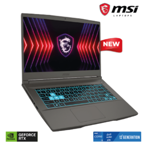 Laptop MSI GF63 Thin  Intel® Core™ i5-12450H  - 8GB DDR4 - 512 SSD -  RTX 2050 4GB DDR6 15.6-inch,FHD 144Hz (1920 x 1080)  IPS-level 12th Generation