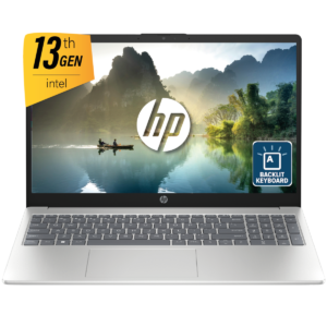 HP Laptop 15-fd0150ne 13th Gen Intel® Core™ i3-1315 8 GB DDR4 512 GB SSD 15.6" FHD (1920 x 1080), micro-edge Backlit KB - Silver