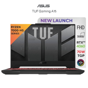 Laptop ASUS TUF Gaming A15 | AMD Ryzen™ 7 7435HS Nvidia Geforce RTX 4060 8GB DDR6, 16GB DDR5 Ram, 15.6-inch FHD 144Hz - Graphite Black - Windows 11 Home