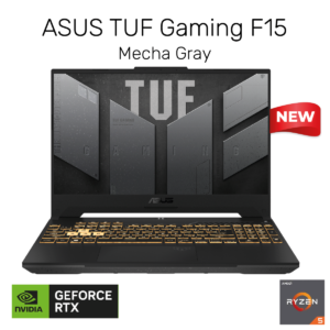Laptop ASUS TUF Gaming F15 2023|AMD Ryzen™ 5-7535HS RTX™ 4050  6GB DDR5 512 SSD 15.6-inch 144Hz FHD - Mecha Gray