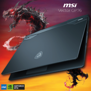 Laptop MSI Vector GP76 12U, Core i7-12700H 12th Generation, 32GB DDR4,  RTX 3080 8GB DDR6, 17" FHD 360Hz / Stealth Trooper Backpack II