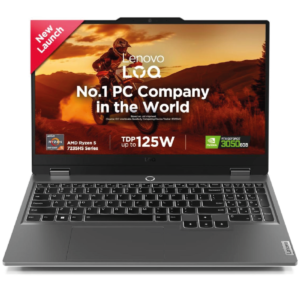 Lenovo LOQ AMD Ryzen™ 5 7235HS Processor Up to 4.2 GHz NVIDIA GeForce RTX™ 3050 6GB 15.6" FHD 144Hz Refresh Rate - Luna Grey