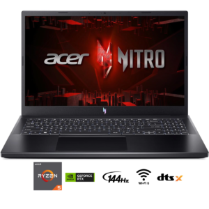 Laptop ACER NITRO V15 7000 Series GEN AMD Ryzen™ 5 7535HS 4.55 GHz NVIDIA GeForce RTX 2050 4GB 16GB-DDR5 15.6" IPS  FHD 144Hz Display