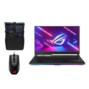Laptop ASUS ROG Strix Scar 17 Ryzen™ 9 - 7945HX3D, RTX™ 4090 16GB DDR, 64GB RAM, 17.3-inch FHD 240Hz, 2023 Off Black with ROG backpack ROG Gladius III Mouse P514