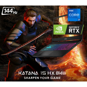 Laptop MSI Katana 15 HX B14WEK Intel® Core™ i7-14650HX, RTX 5050 8GB DDR7, 16 GB DDR5, 512 GB M.2 SSD, 15.6" 144Hz IPS FHD - Black