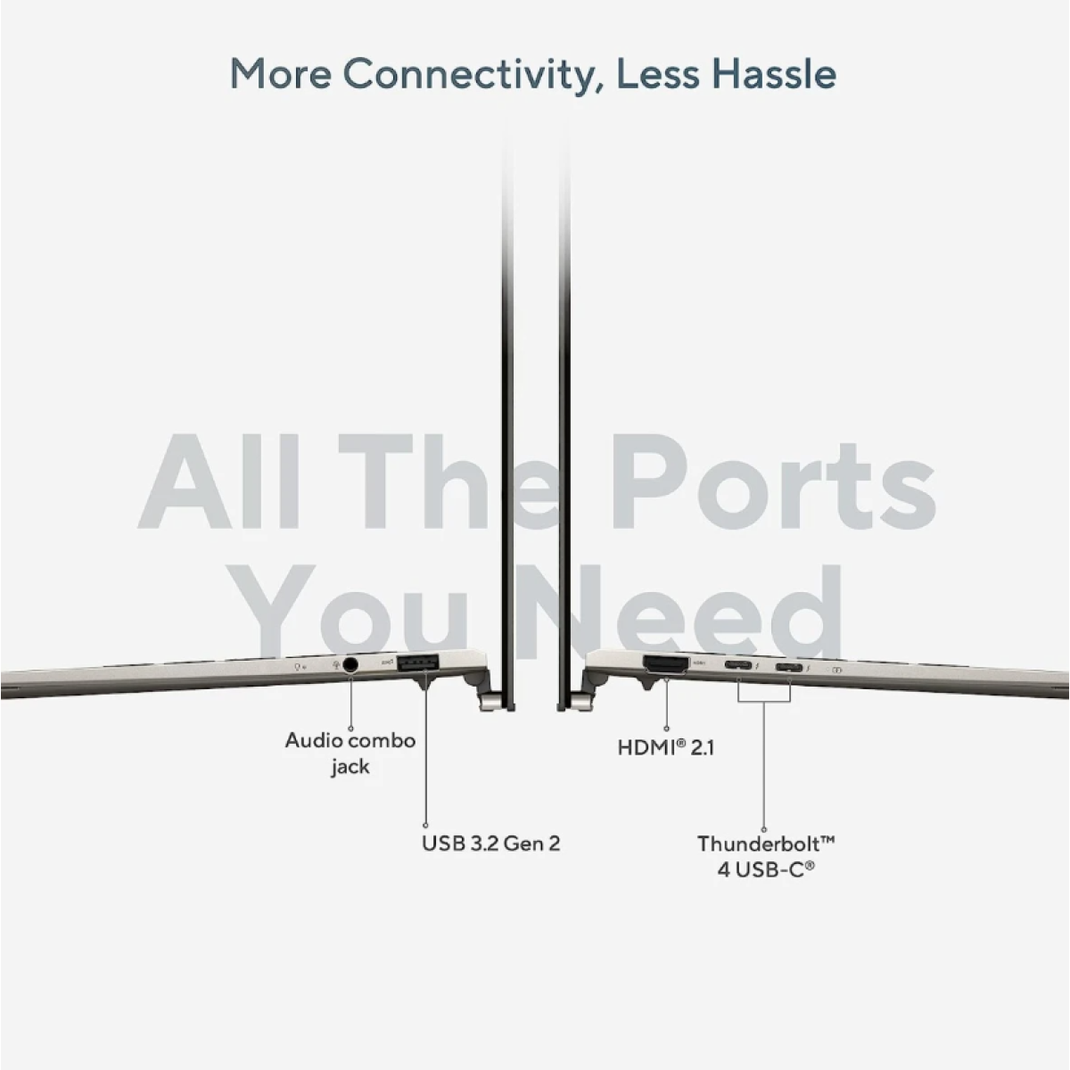 ASUS Zenbook s13 13.3 2.8K World’s Slimmest Laptop OLED Core i7-1355U -512GB SSD M.2 13th Generation Basalt Grey Aluminum - Windows Hello / Windows 11 Home - Image 11