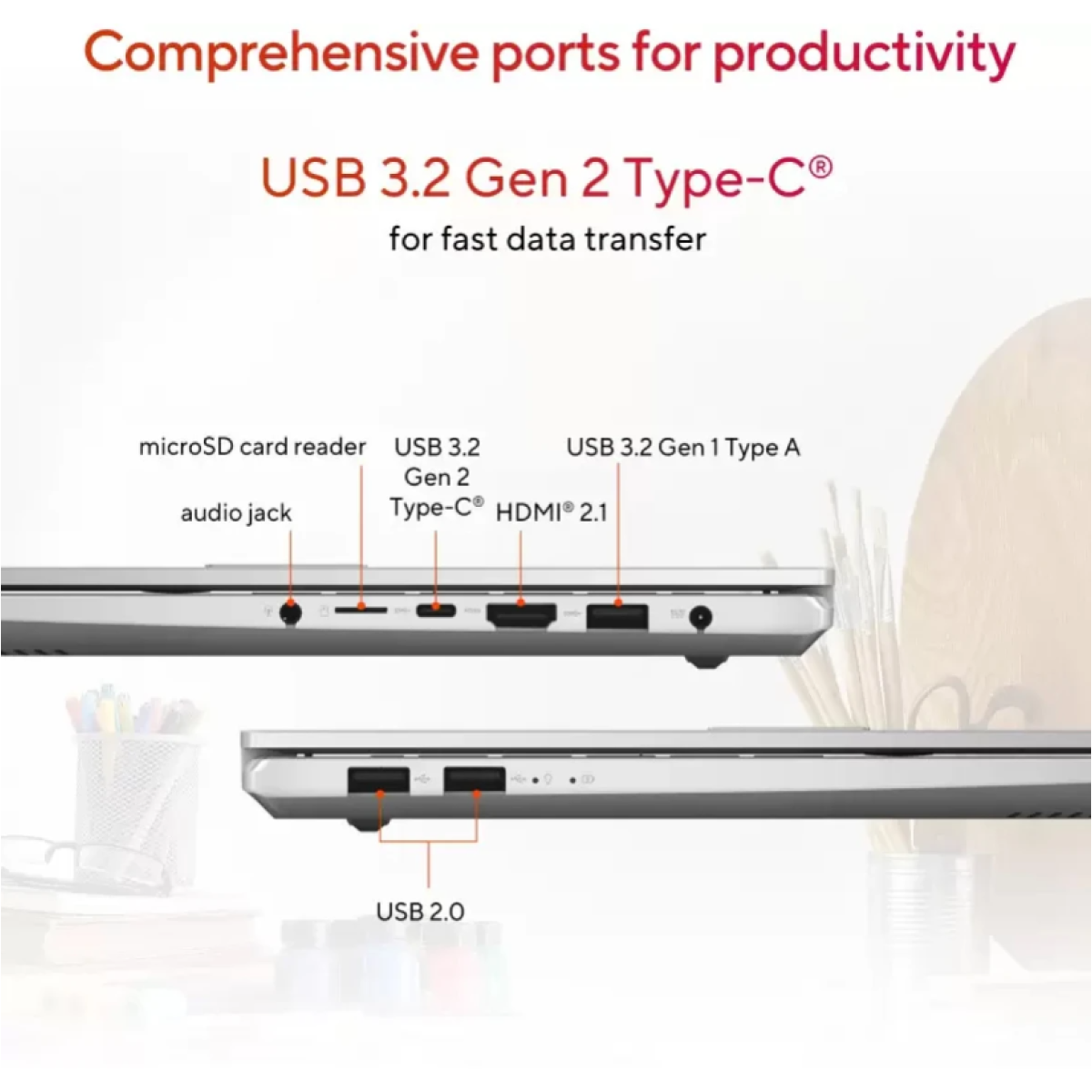 New Laptop ASUS Vivobook Pro 15 OLED AMD Ryzen 9 7940HS NVIDIA RTX™ 4050 6GB DDR6, 16GB DDR5X 1TB SSD 15.6" 2.8K OLED | Cool Silver - Image 8