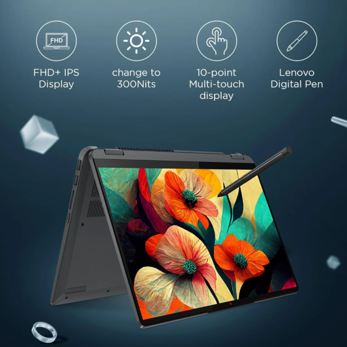 Laptop IdeaPad Flex 5 14IAU7 Core i7-1255U 2-in-1 8GB DDR4 512GB SSD Touch Screen 14" WUXGA 12th Generation - Windows 11 Home - Image 6