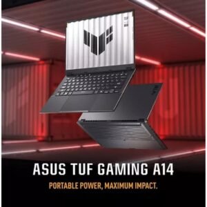 Laptop ASUS TUF Gaming A14 AMD Ryzen™ AI 9 HX 370 12-Cores Processor Up to 50TOPS NVIDIA RTX™ 4050 6GB GDDR6 14" 2.5K 165Hz with Windows 11 Home & TUF Backpack