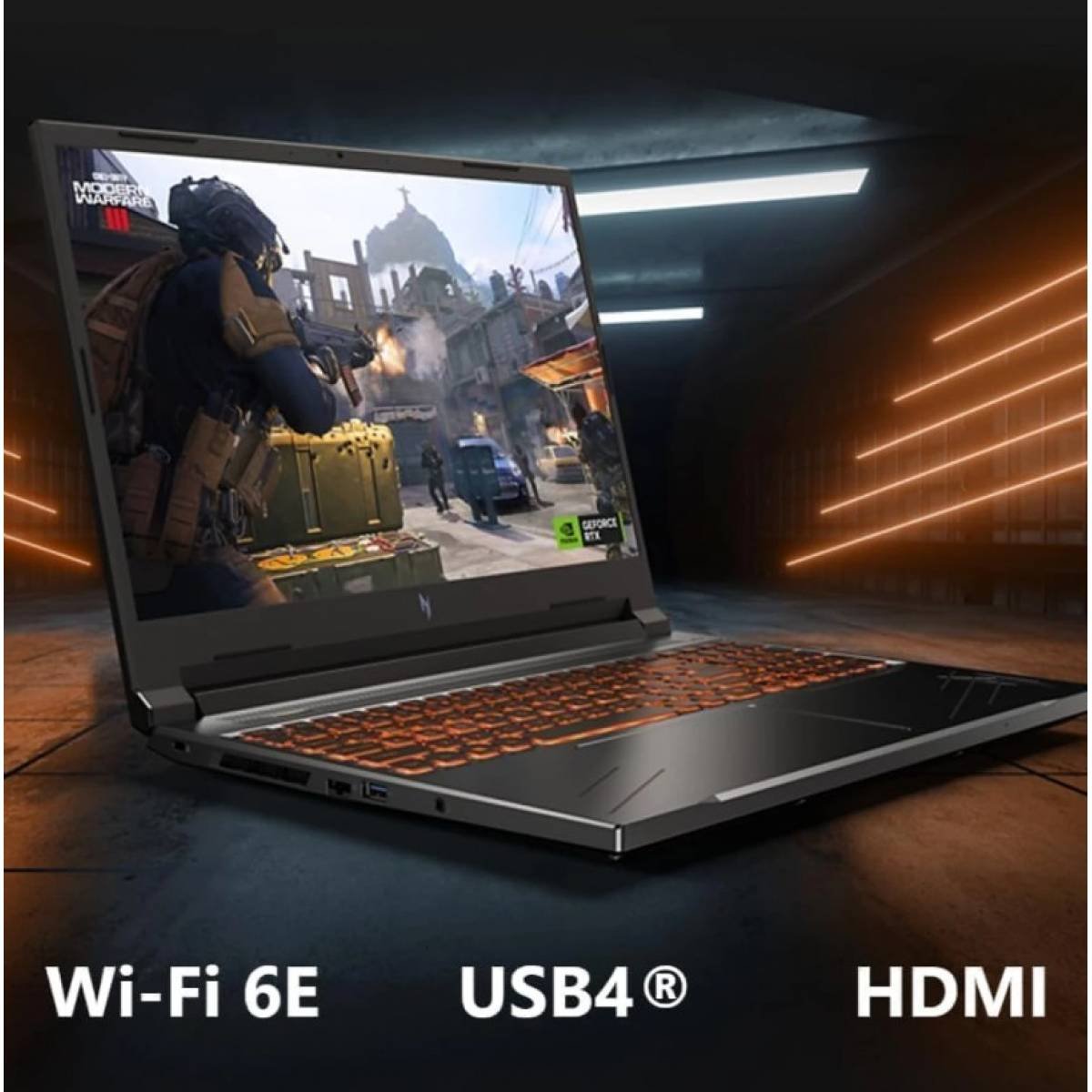 Laptop Acer Nitro V 16 ANV16-71 14TH GEN Intel® Core i7-14650HX 5.20 GHz NVIDIA GeForce RTX 4060 8GB 16GB DDR5 16" IPS ComfyView FHD+ 165Hz Display - Image 7