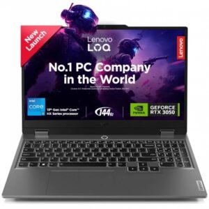 Laptop Lenovo LOQ Gaming 15IRX9 | AI-Powered Gaming PC 13Gen Intel® Core™ i5-13450HX, 20GB DDR5 (Customized) 512 SSD RTX 3050 6GB & 15.6" FHD IPS 144Hz Display - Luna Grey