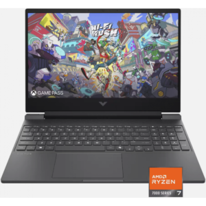HP Victus 15-fb3093dx Gaming Laptop, 15.6" 144Hz FHD Display, AMD Ryzen 7 7445HS Upto 4.7GHz, 16GB RAM, 512GB SSD, NVIDIA GeForce RTX 4050, Backlit keys, Windows 11 Home - Mica Silver