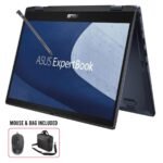 Asus ExpertBook B3 Flip Laptop Intel Core i7-1355U 5 GHz 16GB RAM, 512GB SSD 14" X-360 Touch FHD Display Bag, Mouse & Stylus Included