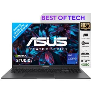 ASUS Vivobook 16X Creator Series Intel Core™ i9-13900H Processor NVIDIA GeForce RTX 4050 6GB GDDR6 16.0" IPS 2.5K 144Hz Refresh Rate - Indie Black