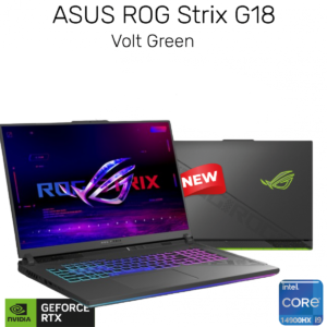Laptop 2024 ASUS ROG Strix G18, Intel® Core™ i9-14900HX, RTX 4060, 18" 2.5K, 240Hz - VOLT GREEN | 14th Generation