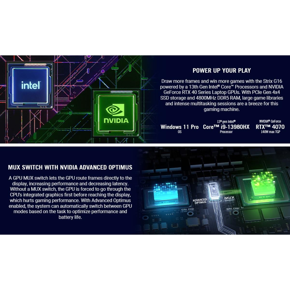 Laptop ASUS ROG Strix SCAR G18,| Intel® Core™ I9-14900HX | RTX 4090 16GB DDR6 64GB DDR5, 1TB SSD, 18-INCH 2.5K, 240HZ 2024 - Off Black 14th Generation - Image 4