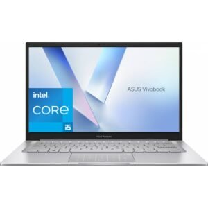 Laptop ASUS Vivobook 14, Intel Core i5-1334U 10-Cores Processor, 16GB DDR4 (Customized), 14" FHD 250nits Display, Wi-Fi 6E, Bluetooth 5.3 - Cool Silver