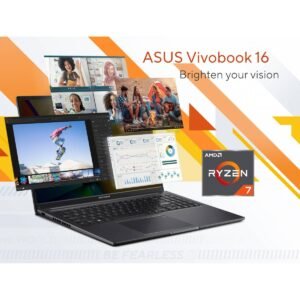 NEW Laptop ASUS Vivobook 16 | AMD Ryzen™ 7 7730U 4.5 GHz, 16GB DDR4 (Customized), 512GB SSD, 16-inch WUXGA (1920 x 1200) IPS-level Panel 300 nits