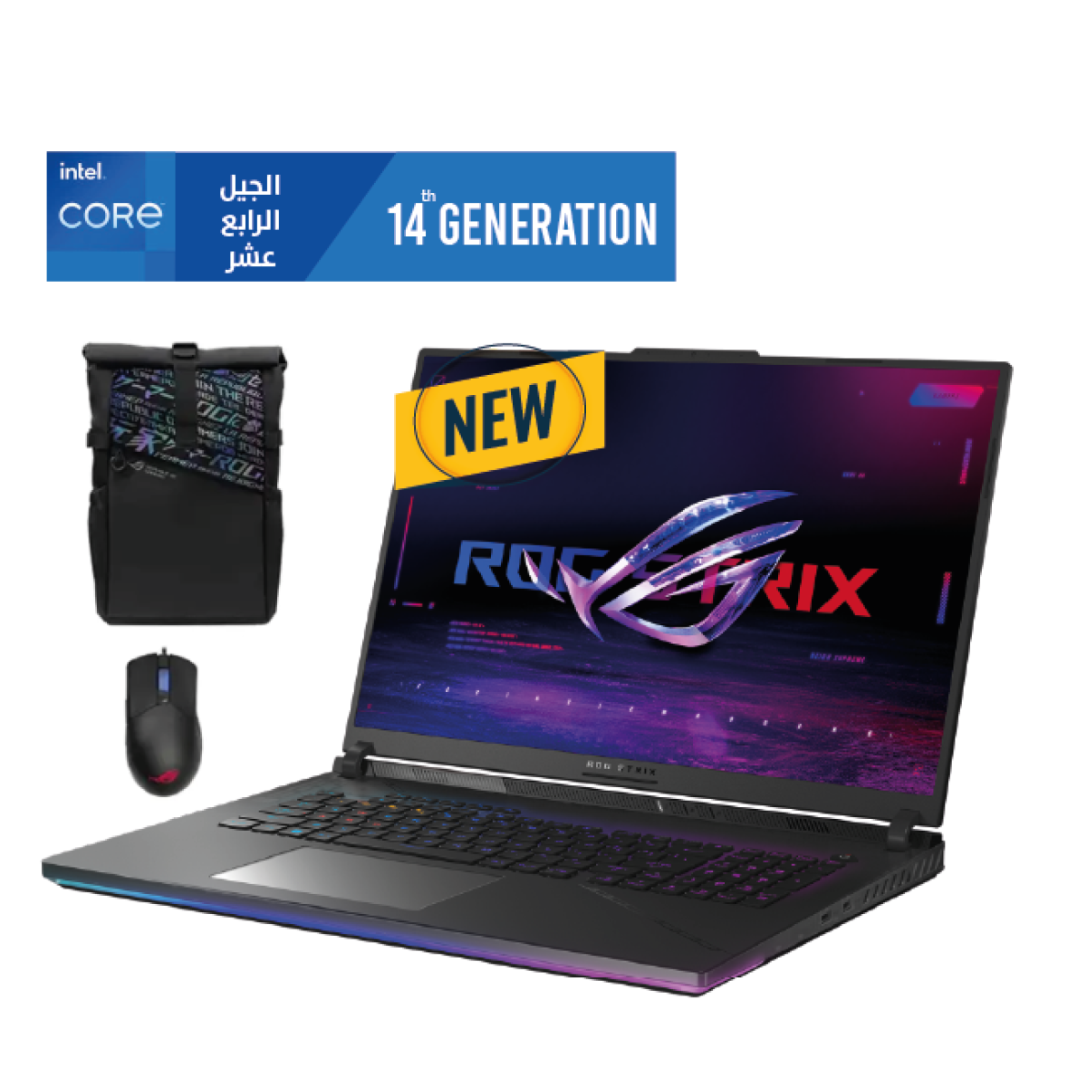 Laptop ASUS ROG Strix SCAR G18,| Intel® Core™ I9-14900HX | RTX 4090 16GB DDR6 64GB DDR5, 1TB SSD, 18-INCH 2.5K, 240HZ 2024 - Off Black 14th Generation