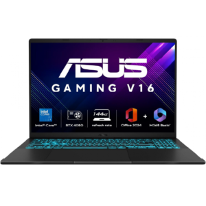 Gaming Laptop ASUS V16 (2025) Elevate Gaming & Creativity Intel® Core™ 7 Processor 240H Up to 5.2 GHz NVIDI GeForce RTX™ 4050 Laptop GPU 6GB 16.0-inch FHD+ 144Hz - Matte Black