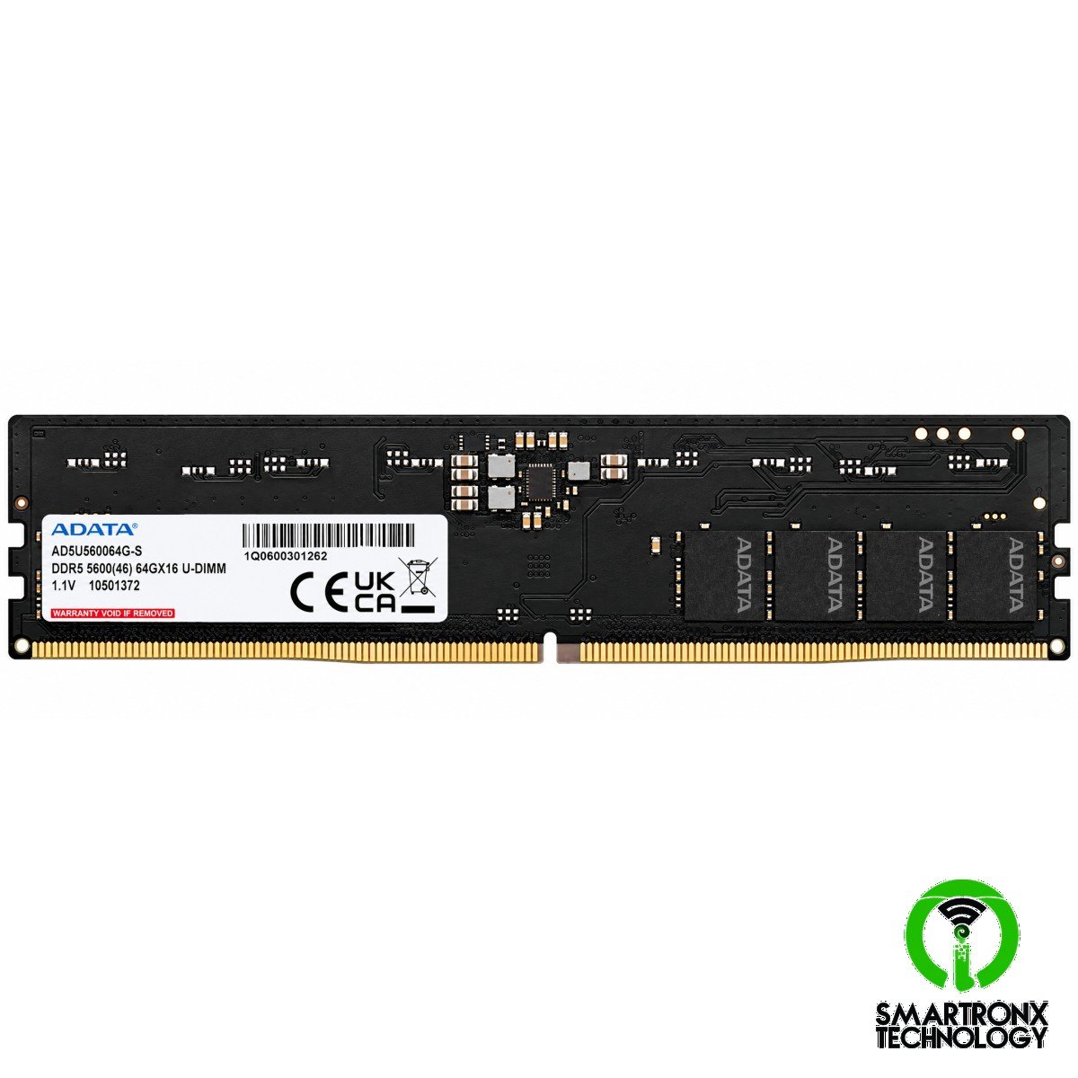 ADATA DDR5-5600 64GB (1x 64GB) U-DIMM Desktop Memory On-Die ECC