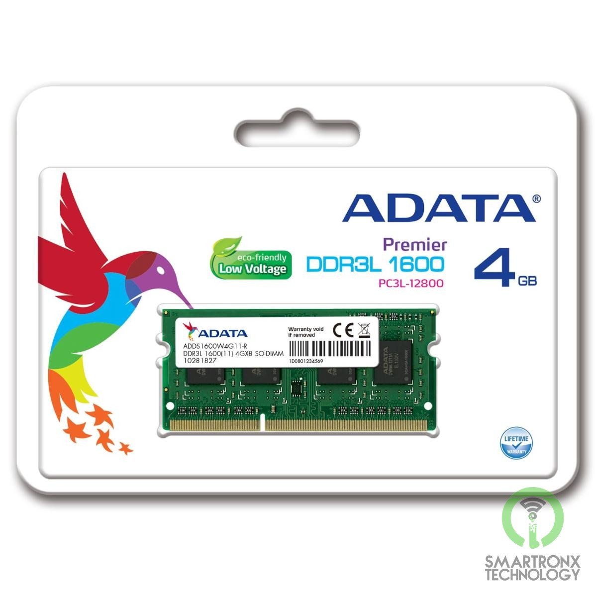 ADATA Premier 4GB 1600Mhz DDR3L RAM Memory Module for Laptops