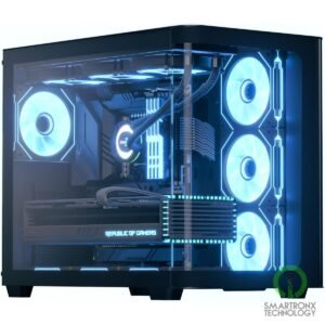 AeroCool P500C (Black) ARGB Stylish w/ Panoramic View & Dual Chamber ATX Mid