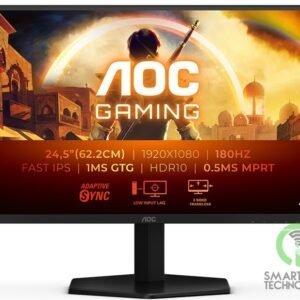 AOC 25G42E Gaming 25" Fast IPS Full HD 180Hz up to 0.5ms HDR 10 sRGB 125% Adapti