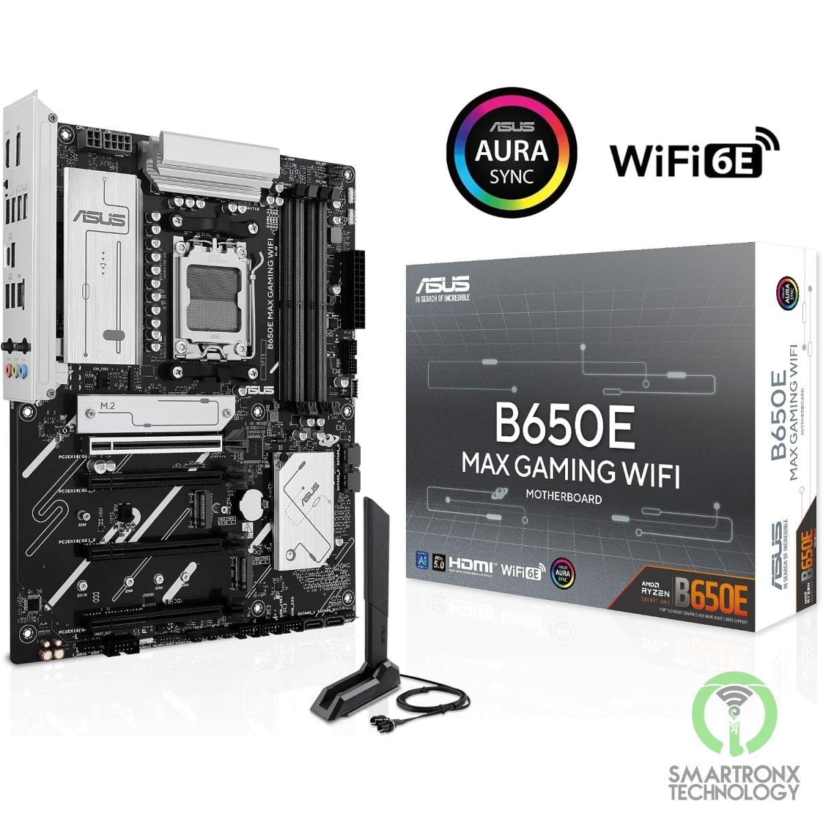 ASUS B650E MAX GAMING WIFI ATX AM5 Motherboard with Wi-Fi 6E & 2.5Gb Etherne