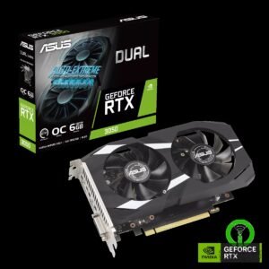 ASUS Dual GeForce RTX 3050 OC Edition Graphics Card – 6GB GDDR6, Ampere Architec