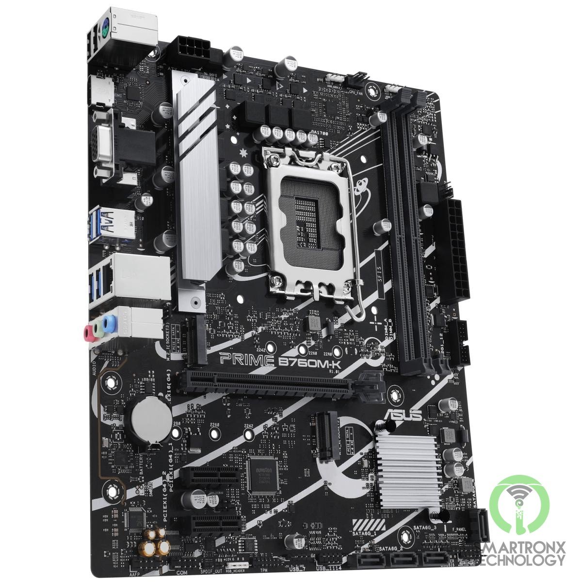 ASUS PRIME B760M-K, Intel 14th 13th 12th Series, LGA 1700/DDR5/PCIe 4.0/2xM.2 -