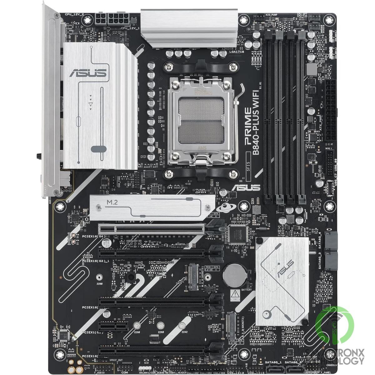 ASUS PRIME B840-Plus Wi-Fi 6E AM5 ATX AMD B840 Chipset, 4x DIMM DDR5 Slots, Up t