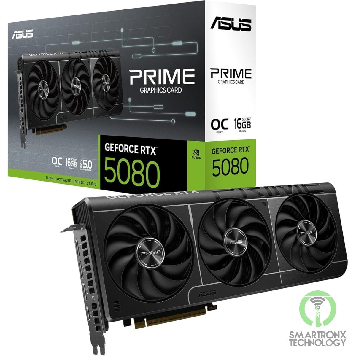ASUS Prime GeForce RTX 5080 16GB GDDR7 OC Edition Gaming Graphics Card
