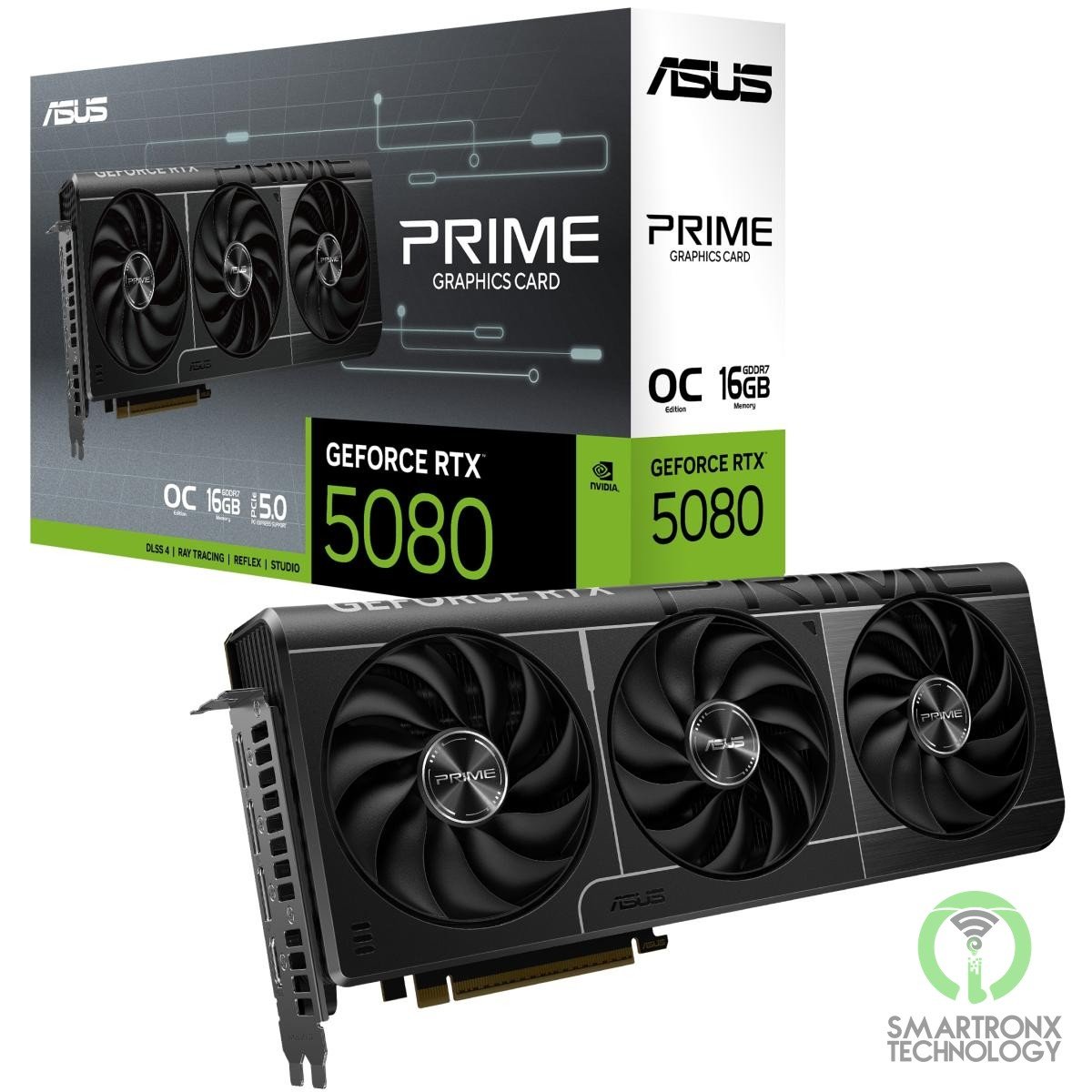 ASUS PRIME GeForce RTX 5080 16GB GDDR7 OC Edition - Graphics Card