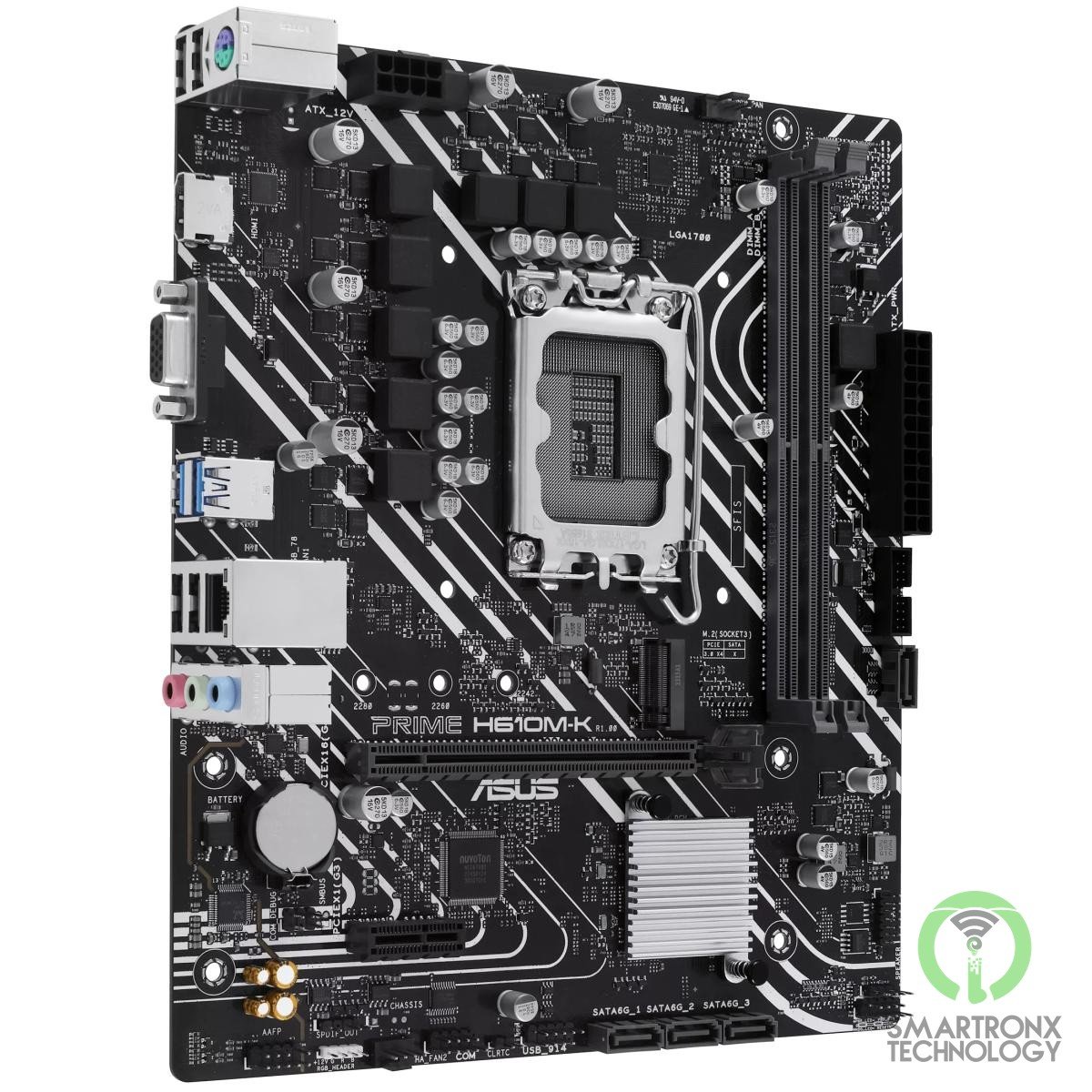 ASUS PRIME H610M-K DDR5 LGA 1700, Intel 14th 13th 12th M.2, PCIe 4.0 ,USB 3.2 Ge