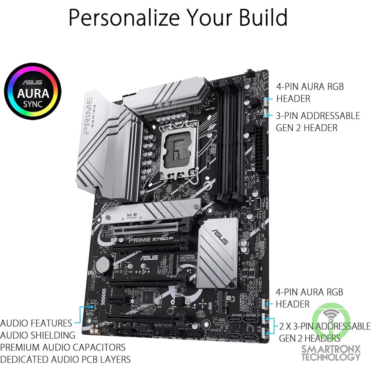 ASUS Prime Z790-P DDR5 Intel 13th&12th Gen ATX Motherboard 3x M.2 Thunderbol
