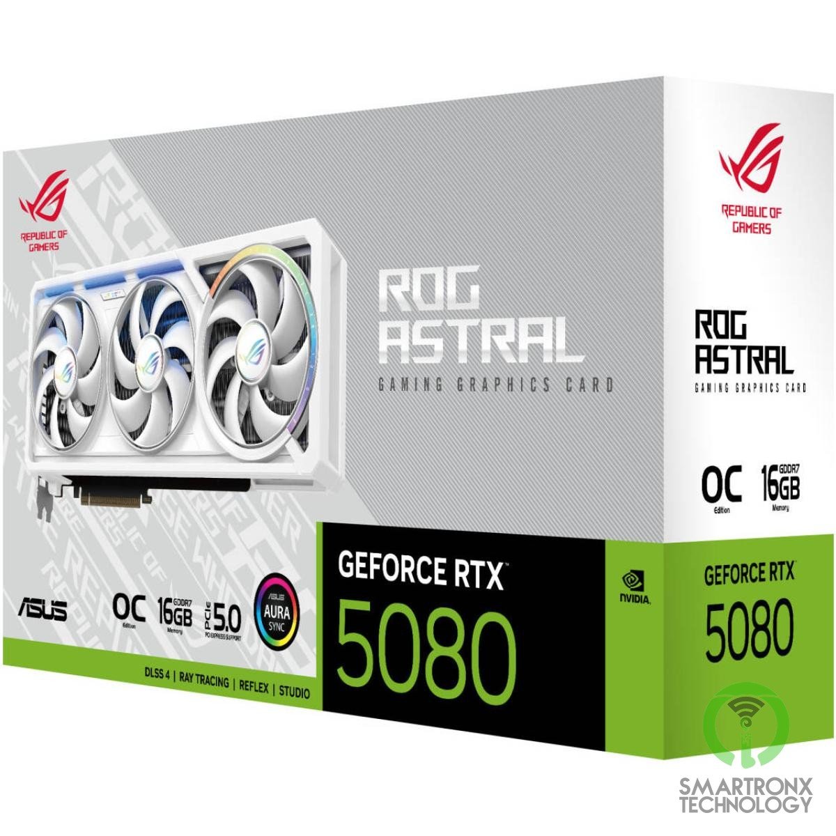 ASUS ROG Astral GeForce RTX 5080 WHITE OC Edition 16GB GDDR7 Graphics Card